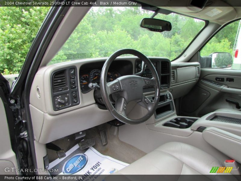 Black / Medium Gray 2004 Chevrolet Silverado 2500HD LT Crew Cab 4x4