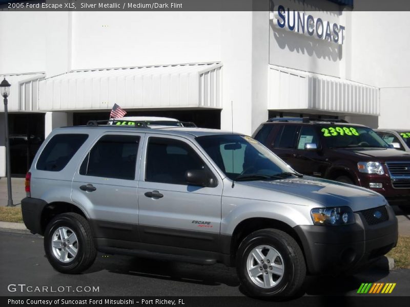 Silver Metallic / Medium/Dark Flint 2006 Ford Escape XLS