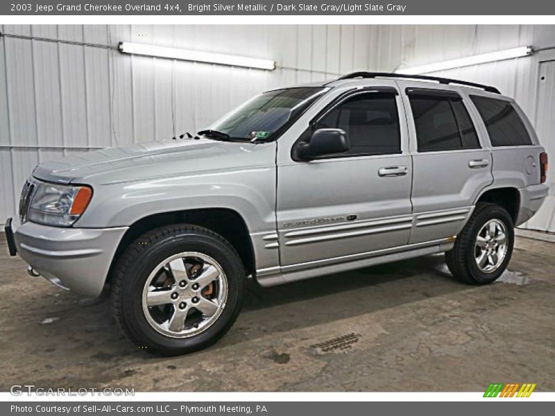 Bright Silver Metallic / Dark Slate Gray/Light Slate Gray 2003 Jeep Grand Cherokee Overland 4x4