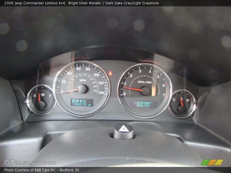 Bright Silver Metallic / Dark Slate Gray/Light Graystone 2006 Jeep Commander Limited 4x4