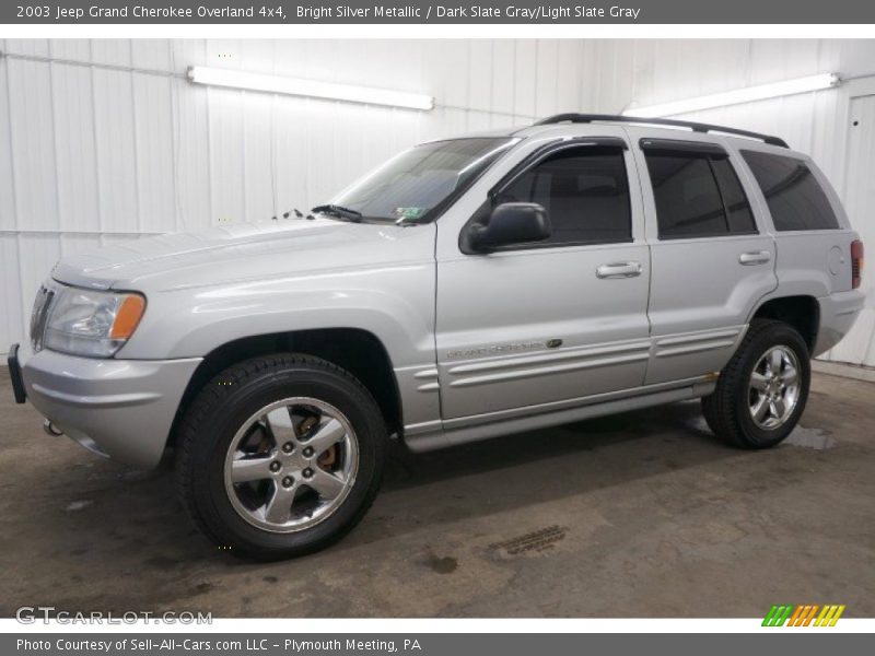 Bright Silver Metallic / Dark Slate Gray/Light Slate Gray 2003 Jeep Grand Cherokee Overland 4x4
