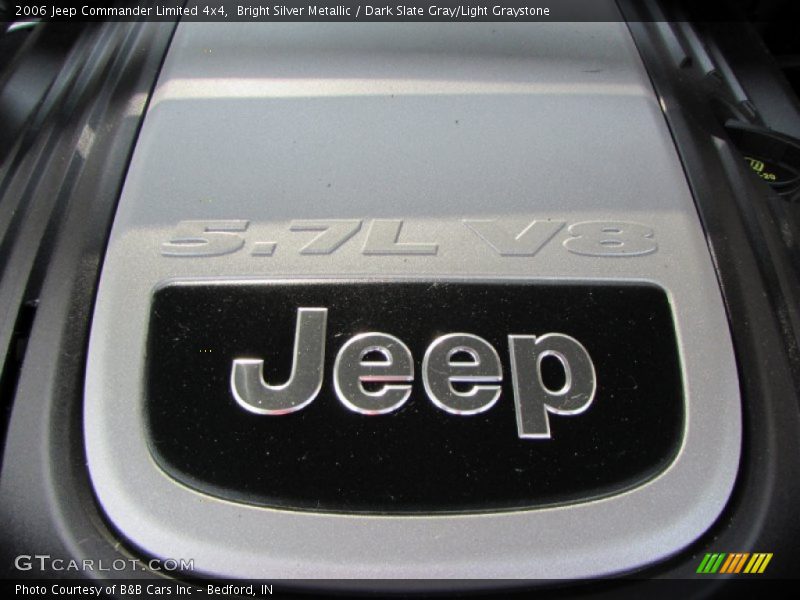 Bright Silver Metallic / Dark Slate Gray/Light Graystone 2006 Jeep Commander Limited 4x4