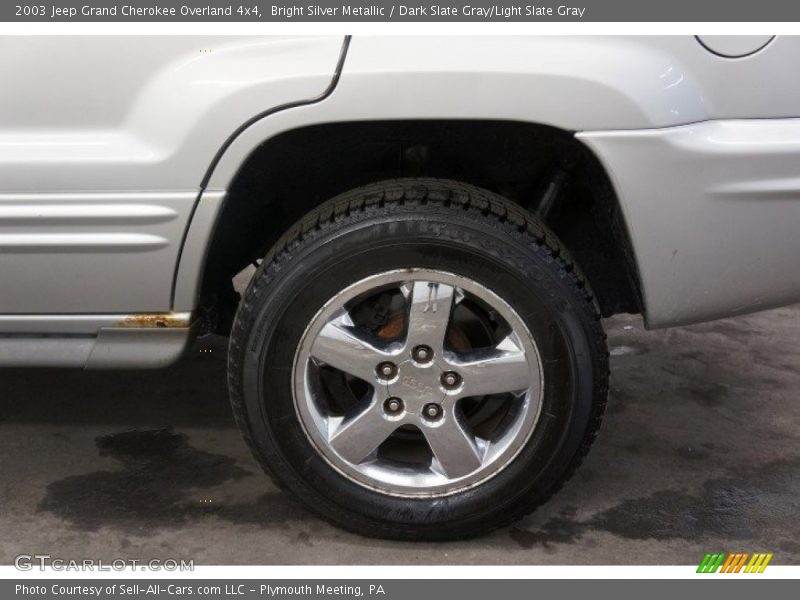 Bright Silver Metallic / Dark Slate Gray/Light Slate Gray 2003 Jeep Grand Cherokee Overland 4x4