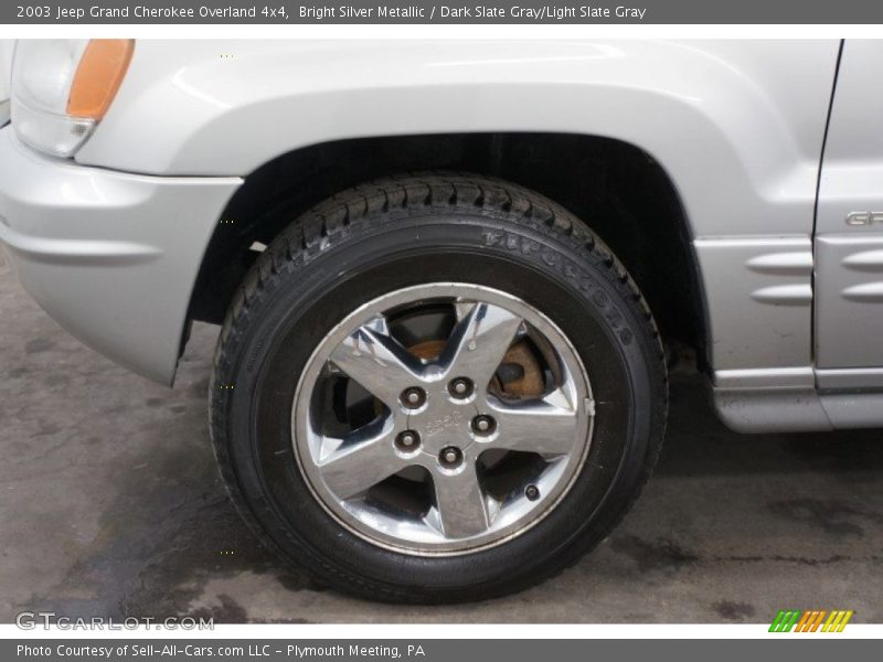 Bright Silver Metallic / Dark Slate Gray/Light Slate Gray 2003 Jeep Grand Cherokee Overland 4x4