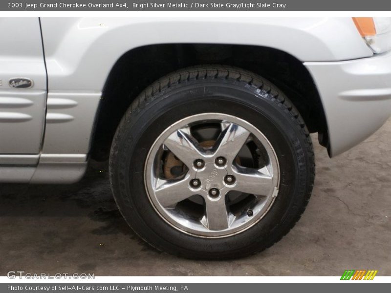 Bright Silver Metallic / Dark Slate Gray/Light Slate Gray 2003 Jeep Grand Cherokee Overland 4x4