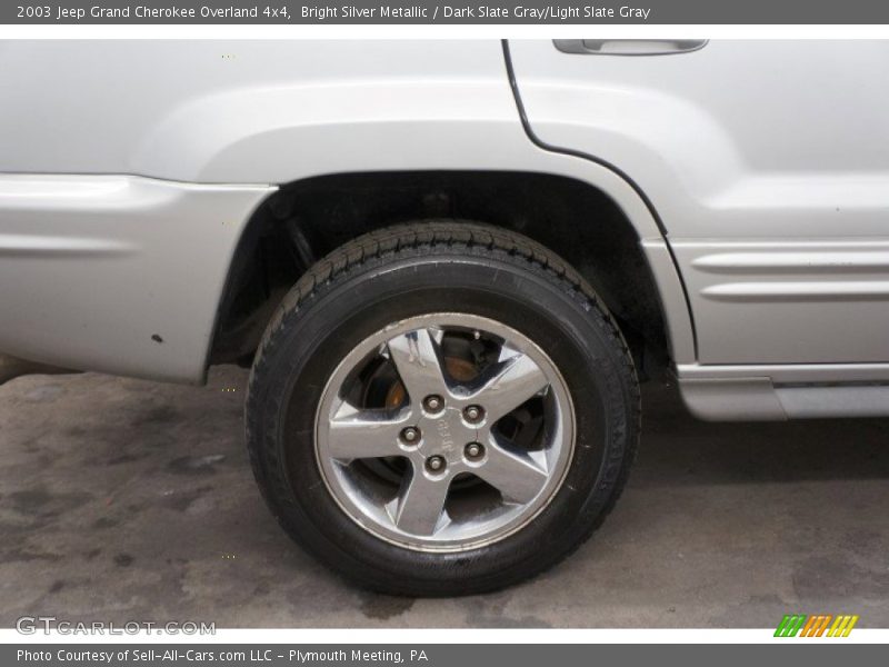 Bright Silver Metallic / Dark Slate Gray/Light Slate Gray 2003 Jeep Grand Cherokee Overland 4x4