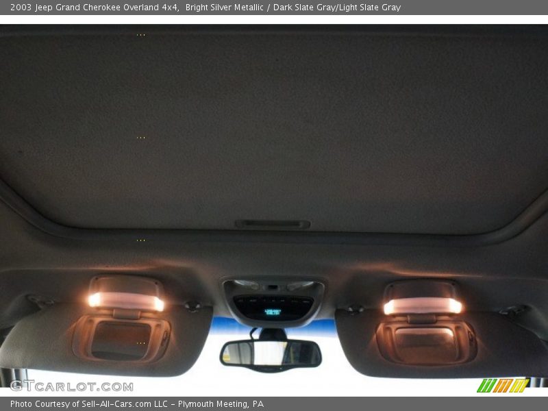 Bright Silver Metallic / Dark Slate Gray/Light Slate Gray 2003 Jeep Grand Cherokee Overland 4x4