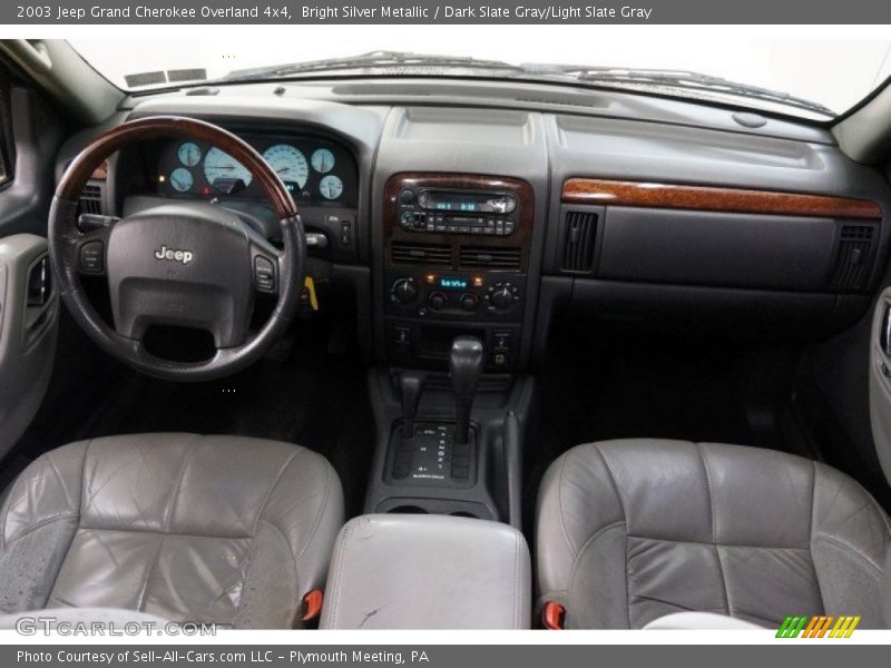 Bright Silver Metallic / Dark Slate Gray/Light Slate Gray 2003 Jeep Grand Cherokee Overland 4x4