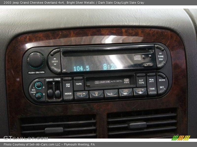 Bright Silver Metallic / Dark Slate Gray/Light Slate Gray 2003 Jeep Grand Cherokee Overland 4x4