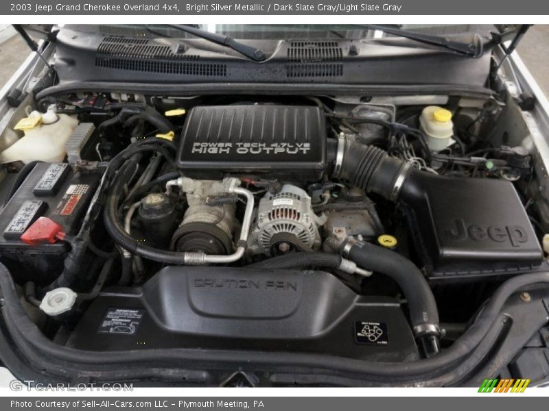 Bright Silver Metallic / Dark Slate Gray/Light Slate Gray 2003 Jeep Grand Cherokee Overland 4x4