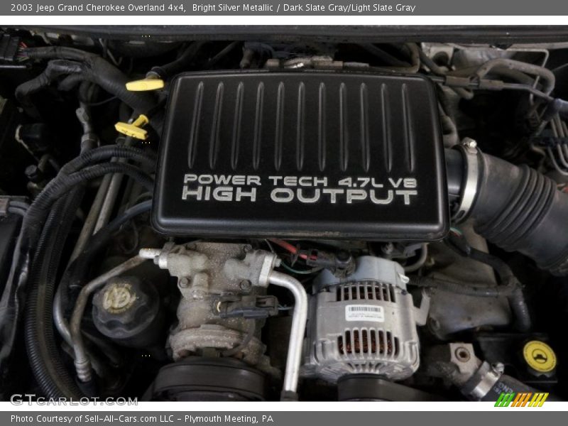 Bright Silver Metallic / Dark Slate Gray/Light Slate Gray 2003 Jeep Grand Cherokee Overland 4x4