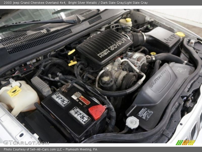 Bright Silver Metallic / Dark Slate Gray/Light Slate Gray 2003 Jeep Grand Cherokee Overland 4x4