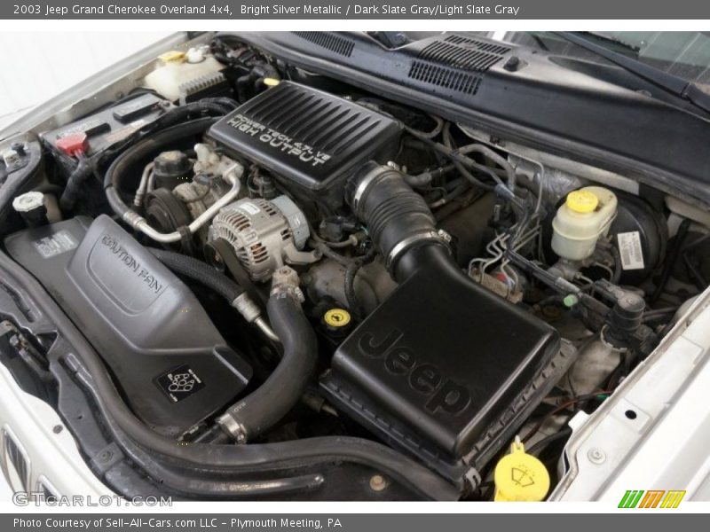 Bright Silver Metallic / Dark Slate Gray/Light Slate Gray 2003 Jeep Grand Cherokee Overland 4x4