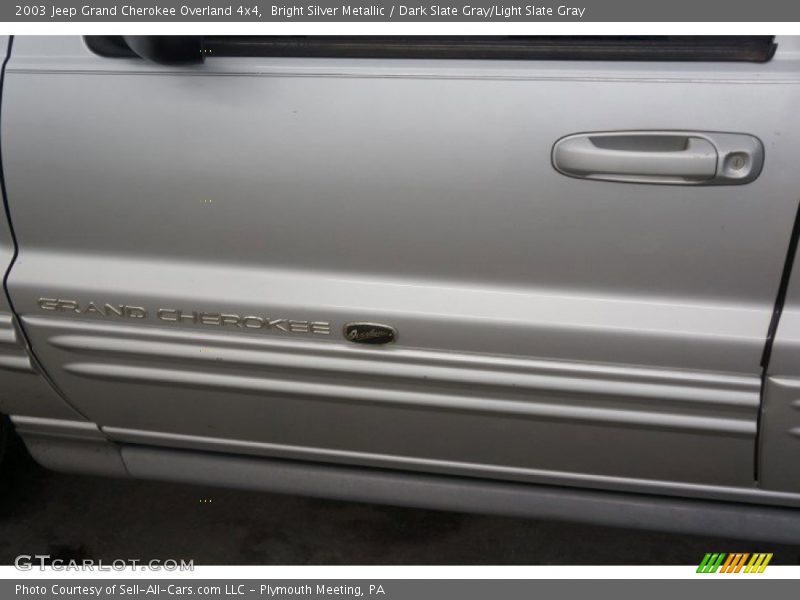 Bright Silver Metallic / Dark Slate Gray/Light Slate Gray 2003 Jeep Grand Cherokee Overland 4x4