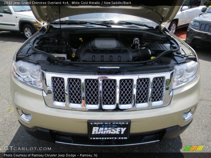 White Gold Metallic / New Saddle/Black 2012 Jeep Grand Cherokee Overland 4x4