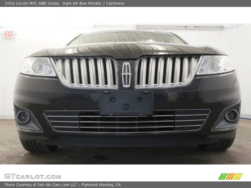 Dark Ink Blue Metallic / Cashmere 2009 Lincoln MKS AWD Sedan