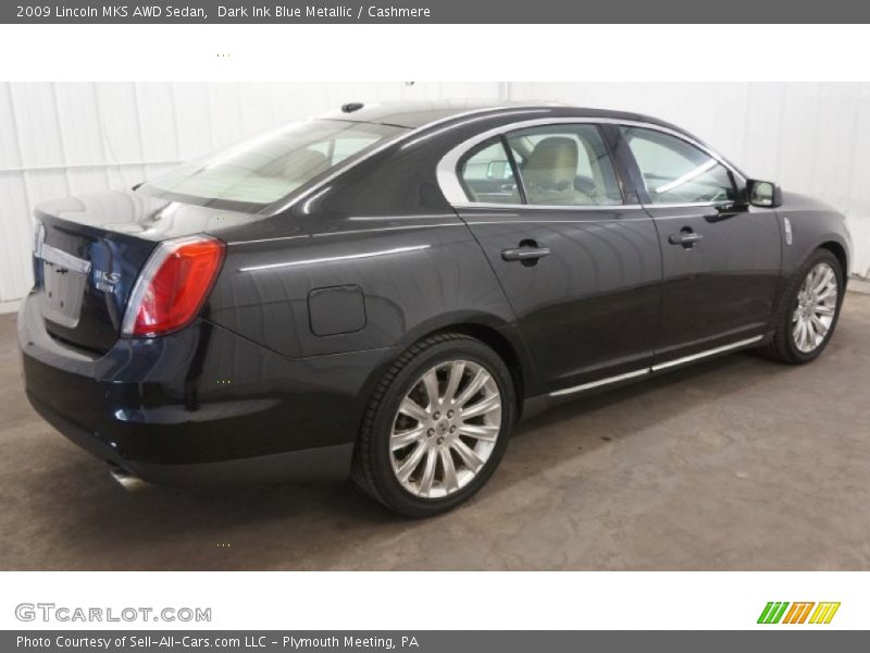 Dark Ink Blue Metallic / Cashmere 2009 Lincoln MKS AWD Sedan