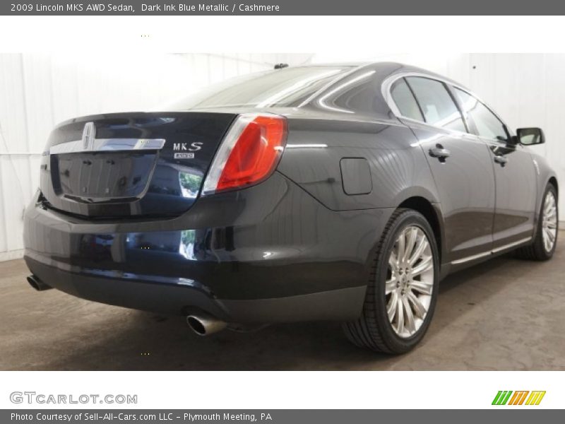 Dark Ink Blue Metallic / Cashmere 2009 Lincoln MKS AWD Sedan