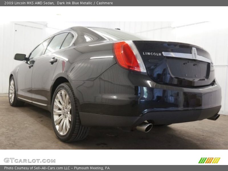 Dark Ink Blue Metallic / Cashmere 2009 Lincoln MKS AWD Sedan