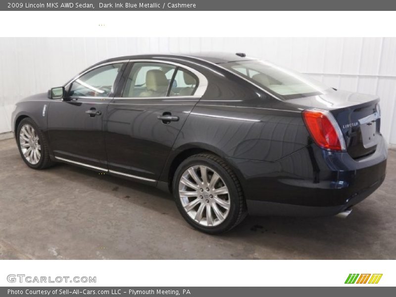 Dark Ink Blue Metallic / Cashmere 2009 Lincoln MKS AWD Sedan