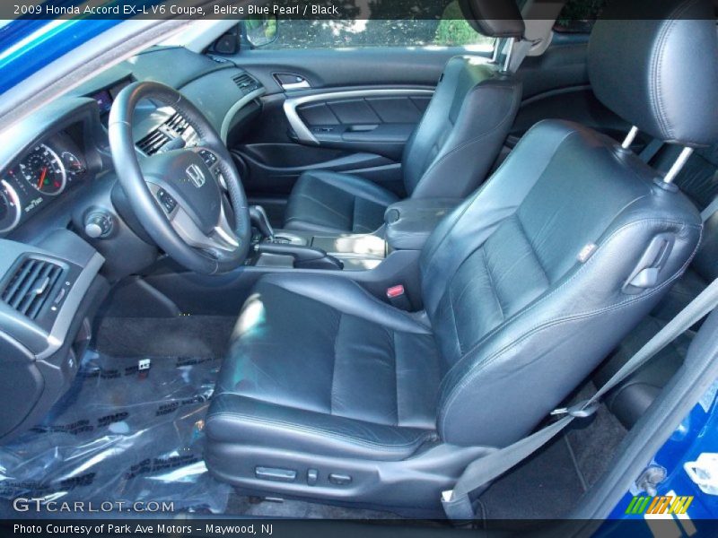 Belize Blue Pearl / Black 2009 Honda Accord EX-L V6 Coupe