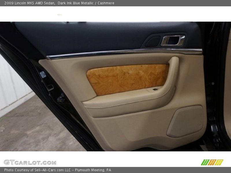 Dark Ink Blue Metallic / Cashmere 2009 Lincoln MKS AWD Sedan