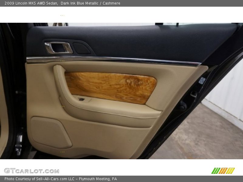 Dark Ink Blue Metallic / Cashmere 2009 Lincoln MKS AWD Sedan