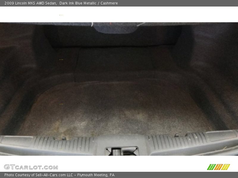 Dark Ink Blue Metallic / Cashmere 2009 Lincoln MKS AWD Sedan