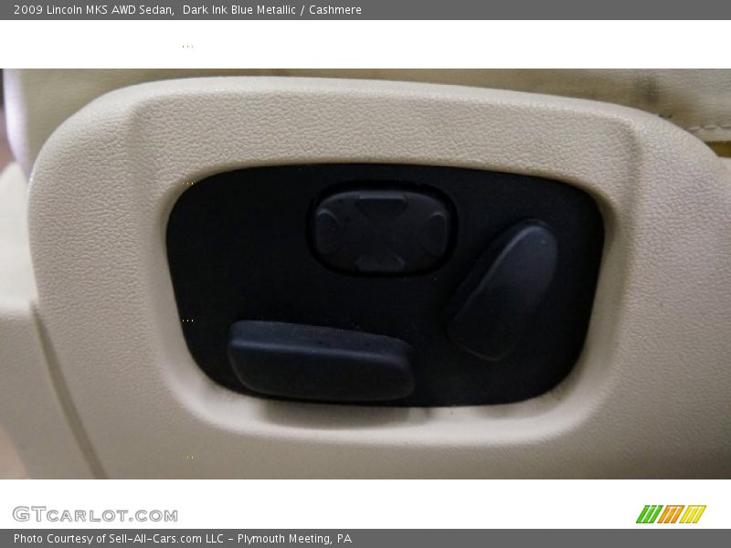 Dark Ink Blue Metallic / Cashmere 2009 Lincoln MKS AWD Sedan