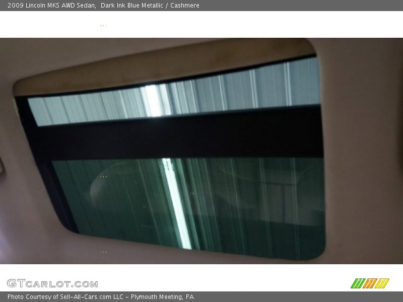 Dark Ink Blue Metallic / Cashmere 2009 Lincoln MKS AWD Sedan
