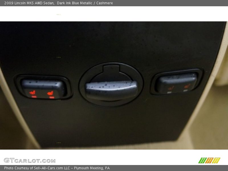 Dark Ink Blue Metallic / Cashmere 2009 Lincoln MKS AWD Sedan