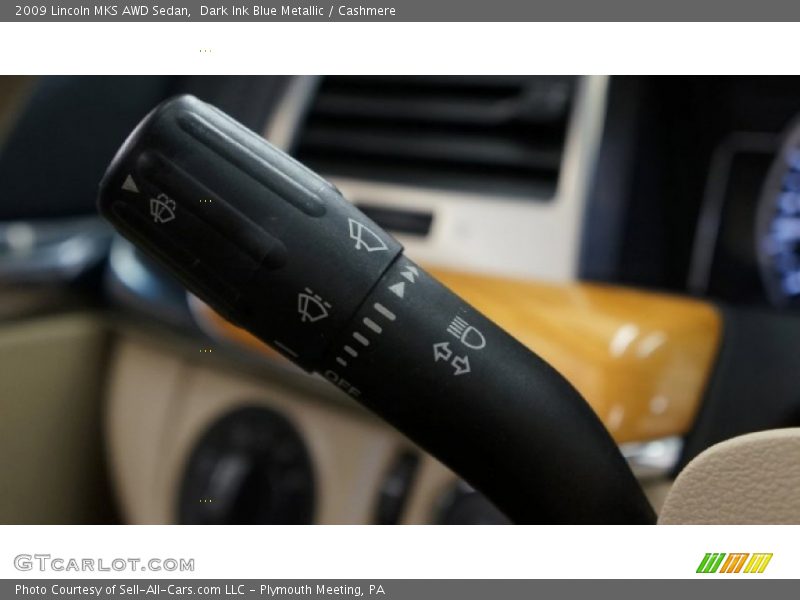 Dark Ink Blue Metallic / Cashmere 2009 Lincoln MKS AWD Sedan