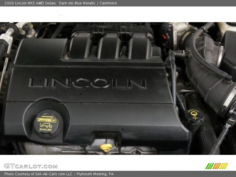 Dark Ink Blue Metallic / Cashmere 2009 Lincoln MKS AWD Sedan