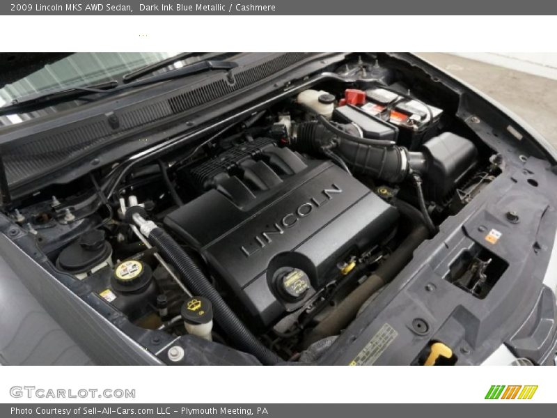 Dark Ink Blue Metallic / Cashmere 2009 Lincoln MKS AWD Sedan