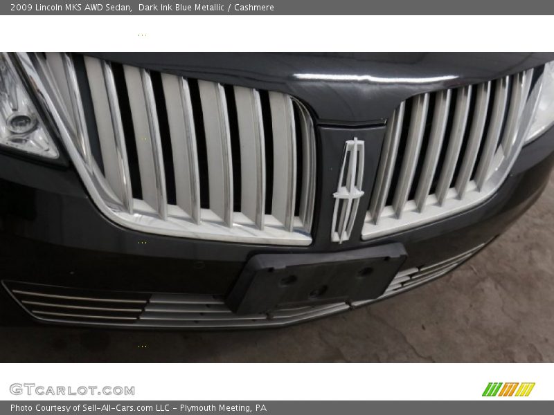 Dark Ink Blue Metallic / Cashmere 2009 Lincoln MKS AWD Sedan