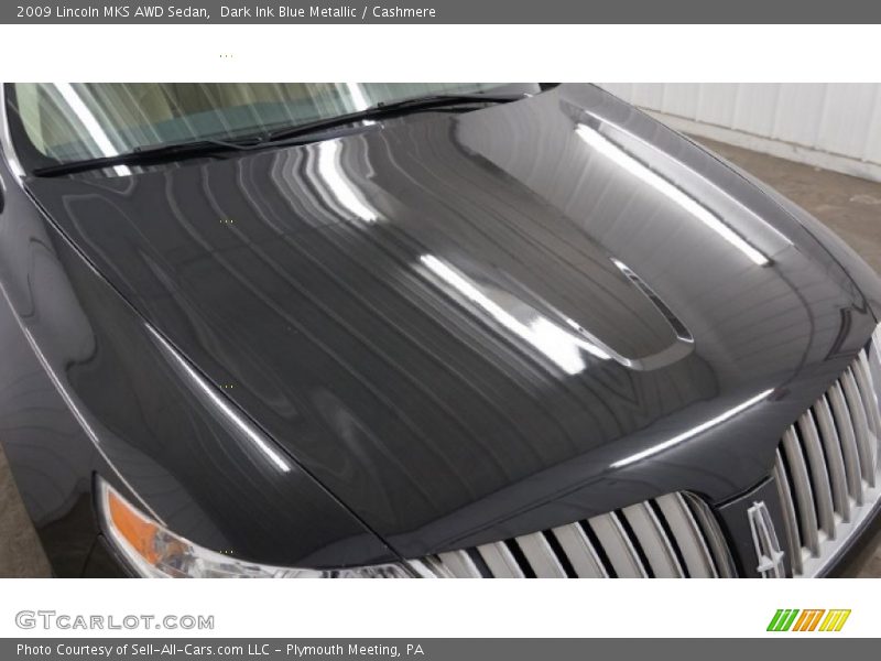 Dark Ink Blue Metallic / Cashmere 2009 Lincoln MKS AWD Sedan