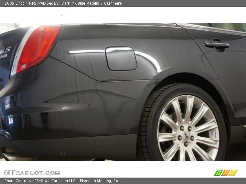 Dark Ink Blue Metallic / Cashmere 2009 Lincoln MKS AWD Sedan