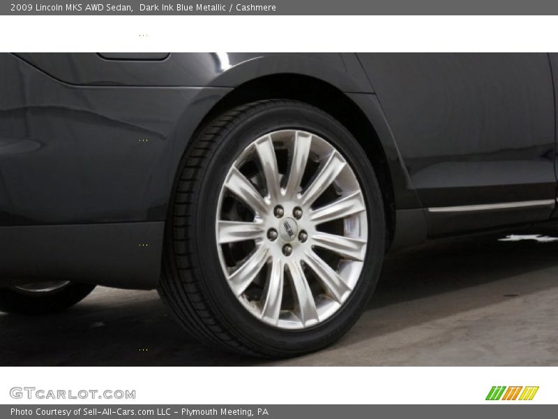 Dark Ink Blue Metallic / Cashmere 2009 Lincoln MKS AWD Sedan