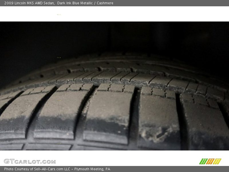 Dark Ink Blue Metallic / Cashmere 2009 Lincoln MKS AWD Sedan