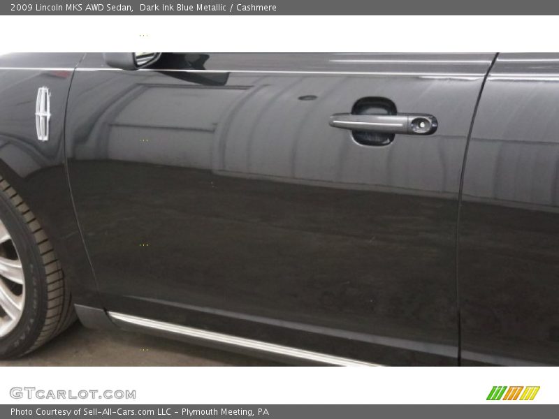Dark Ink Blue Metallic / Cashmere 2009 Lincoln MKS AWD Sedan