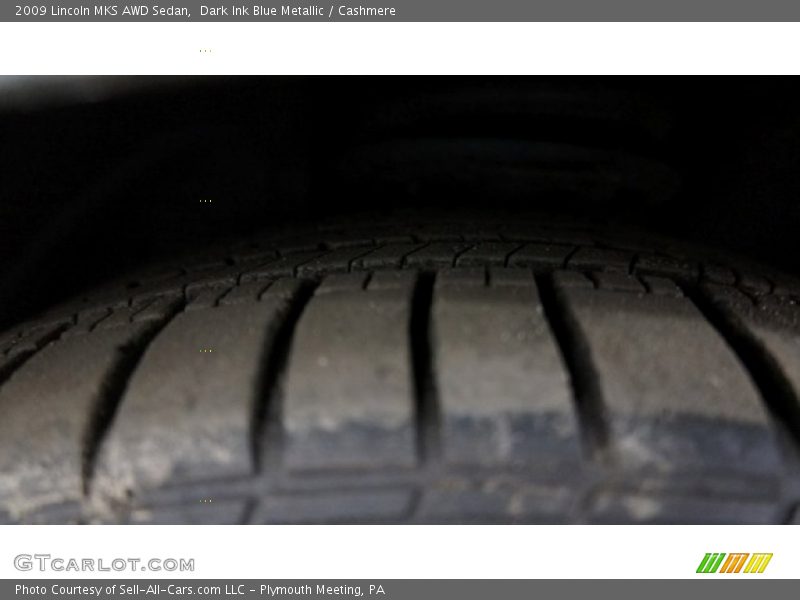 Dark Ink Blue Metallic / Cashmere 2009 Lincoln MKS AWD Sedan