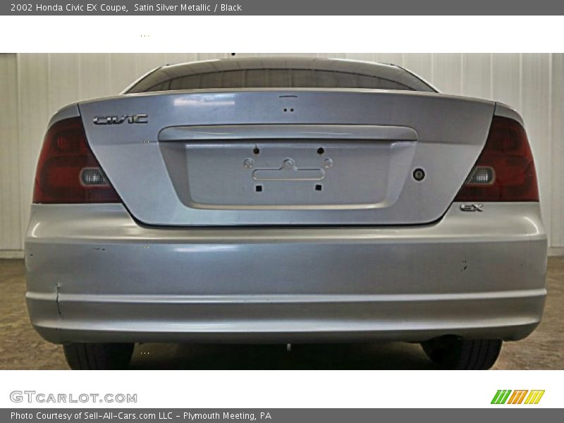 Satin Silver Metallic / Black 2002 Honda Civic EX Coupe