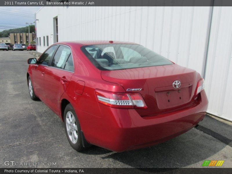 Barcelona Red Metallic / Ash 2011 Toyota Camry LE