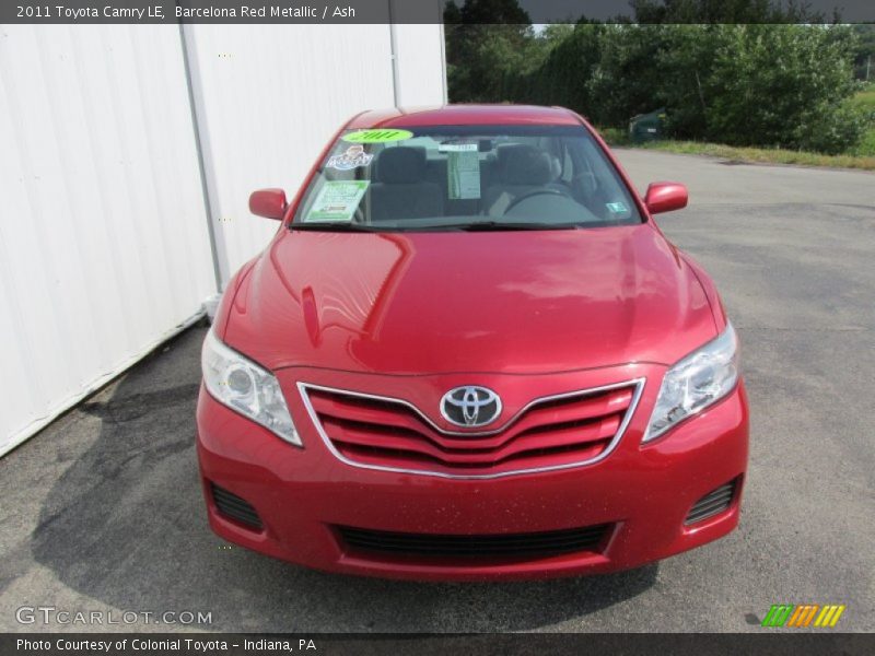 Barcelona Red Metallic / Ash 2011 Toyota Camry LE