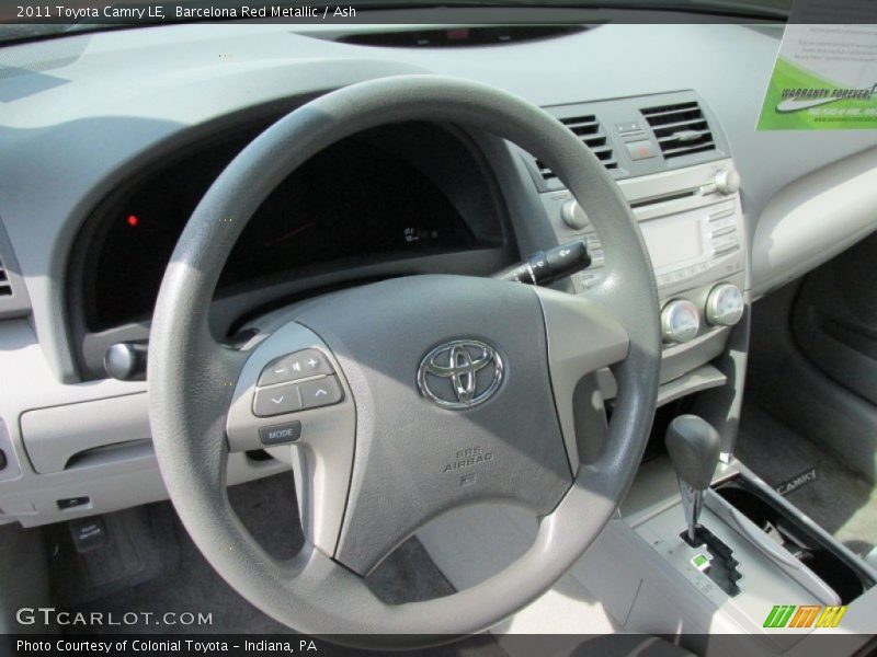 Barcelona Red Metallic / Ash 2011 Toyota Camry LE