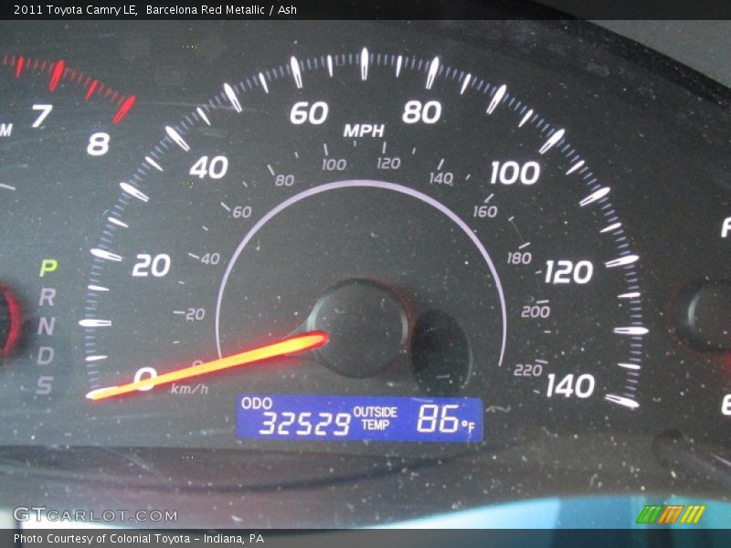 Barcelona Red Metallic / Ash 2011 Toyota Camry LE