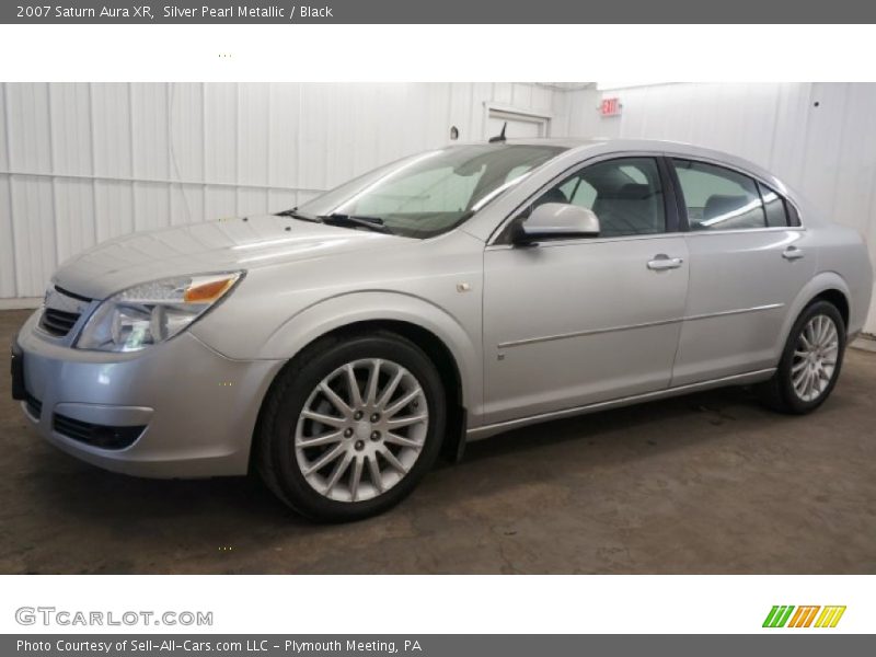 Silver Pearl Metallic / Black 2007 Saturn Aura XR