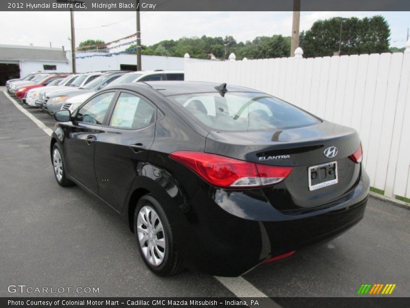 Midnight Black / Gray 2012 Hyundai Elantra GLS
