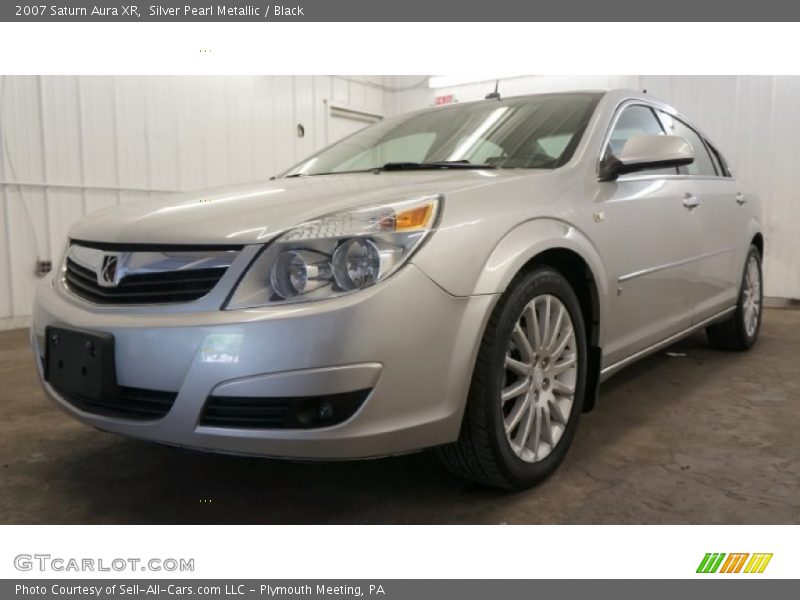 Silver Pearl Metallic / Black 2007 Saturn Aura XR