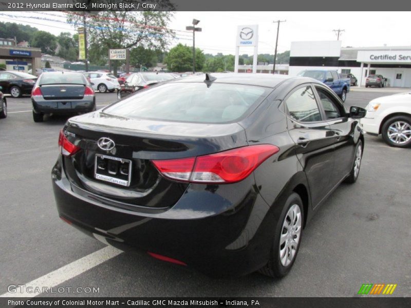 Midnight Black / Gray 2012 Hyundai Elantra GLS